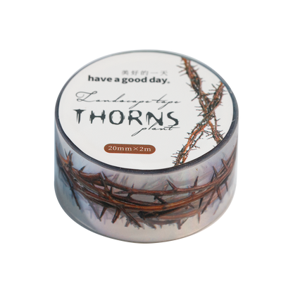 [2601-187] Thorn Garden Botanical PET Washi Tape