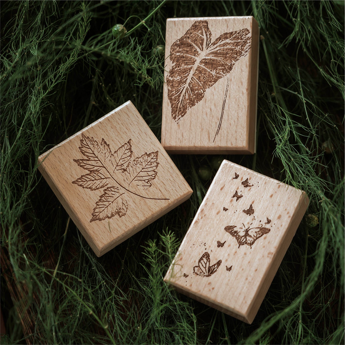 [2601-199] Moc Card Silent Mystery Wooden Stamps
