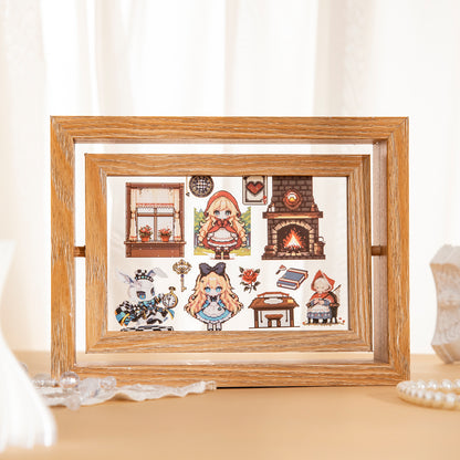 [2603-139] Pixel Fairy Tale PET Sticker Book 4 Styles