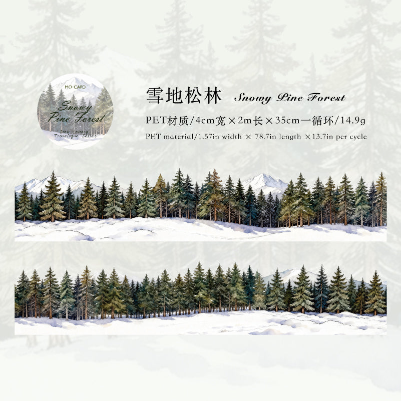 [2602-024] Snowland Winter PET Stickers 6 Styles