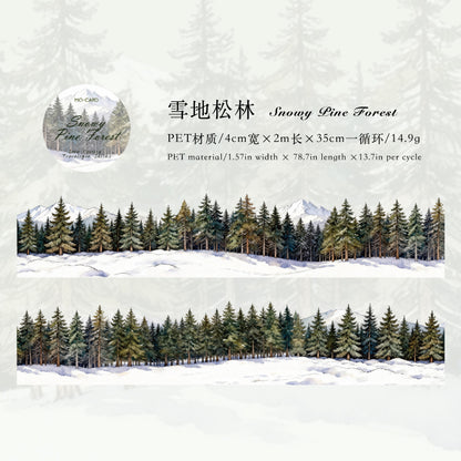 [2602-024] Snowland Winter PET Stickers 6 Styles