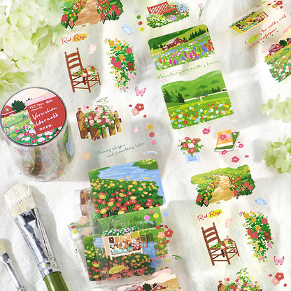 [2603-040] Floral Die Cut PET Tape 4 Styles