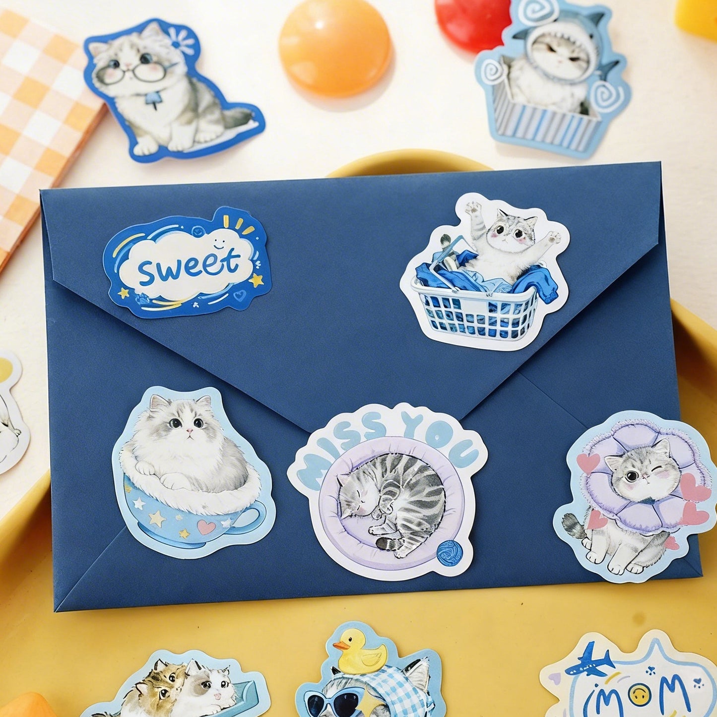 [2603-066] Cute Animal Party Stickers 6 Styles