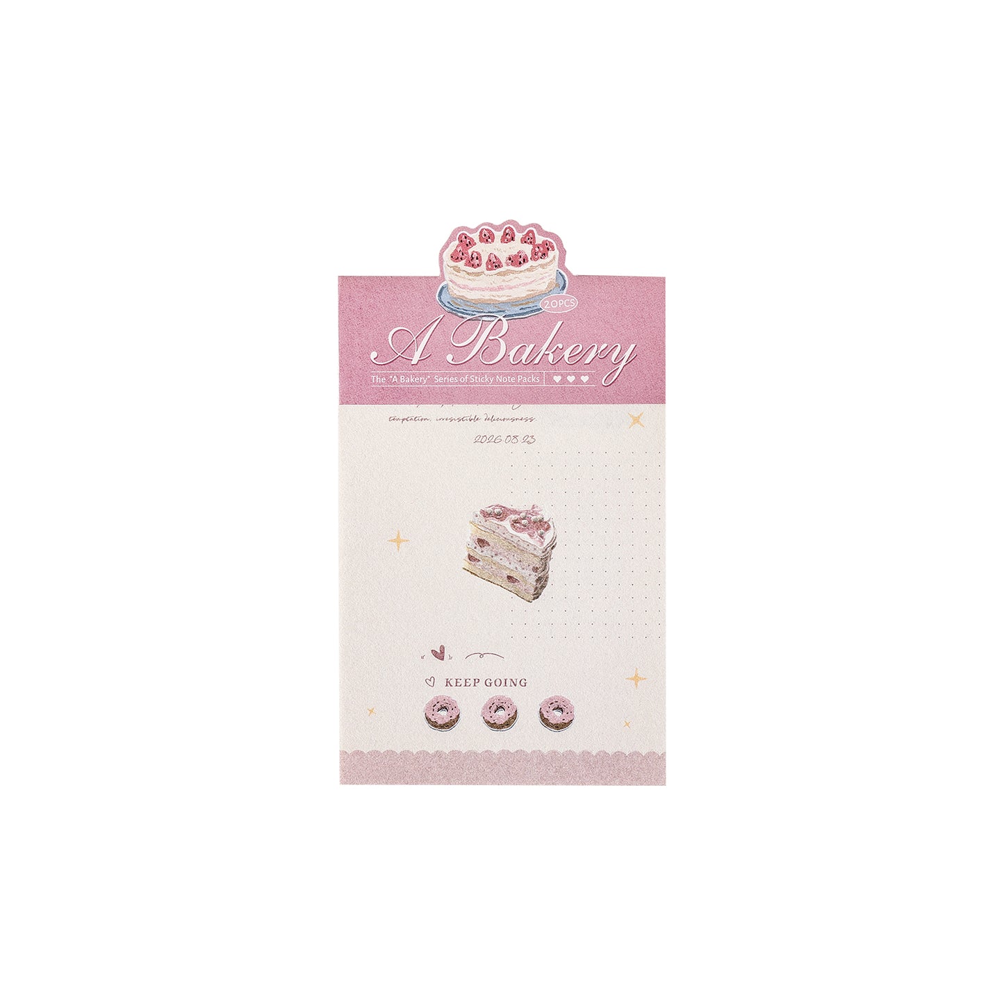 [2601-180] A Little Bakery – Memo Pad Collage Sticker Set (6 Designs)