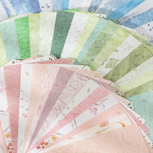 [2601-218] Misty Isles Journey Series M5 Vintage Lace Journal Paper Set 20 Sheets