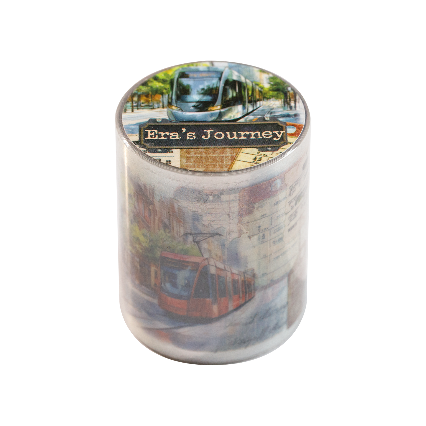 [2603-100] Travel Journal Die Cut Decorative Tape 4 Styles