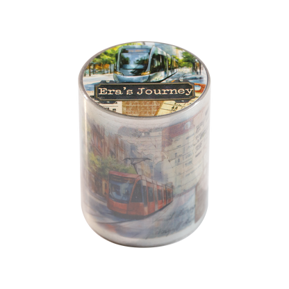 [2603-100] Travel Journal Die Cut Decorative Tape 4 Styles