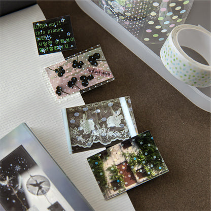[2602-018] Transparent PET Deco Tape Set 4 Styles