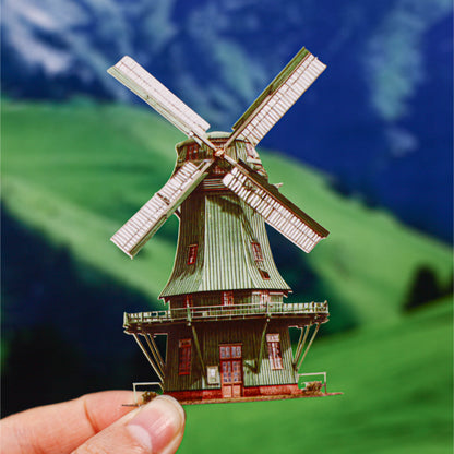 [2603-013] Vintage Countryside Windmill Stickers 6 Styles