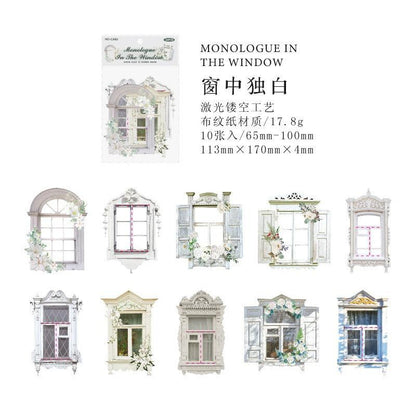 1189 Sticker Pack Flower Window Sill Series - Memo Journals