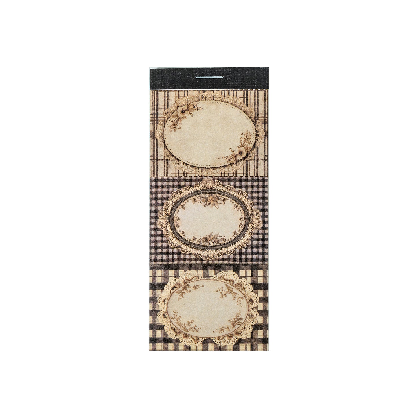 [2601-237] Vintage Floral Label Sticky Notes 6 Styles