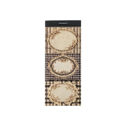 [2601-237] Vintage Floral Label Sticky Notes 6 Styles