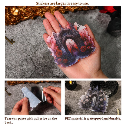 [2601-238] Gothic Cathedral Collage Paper 4 Styles