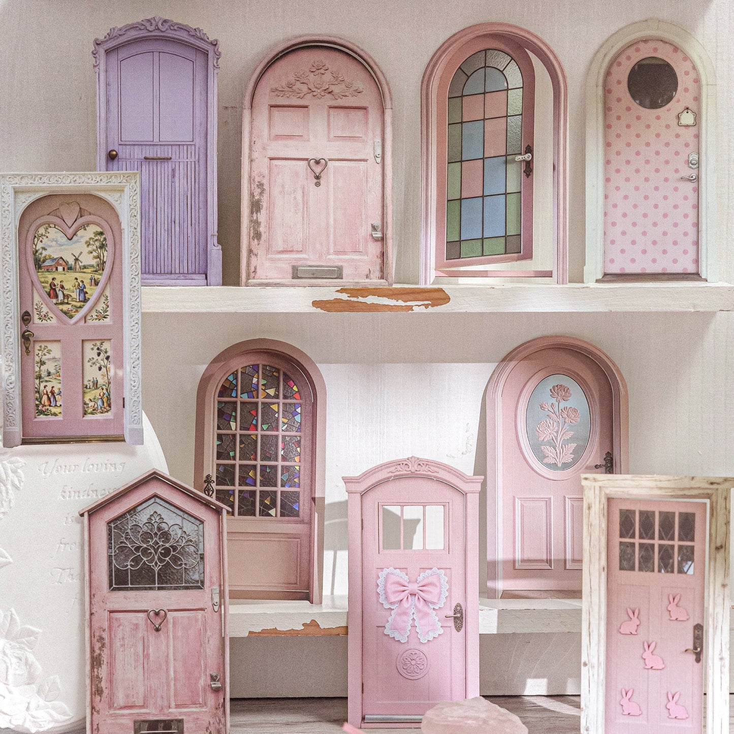 [2602-026] Vintage Door Frame Collage Stickers 6 Styles