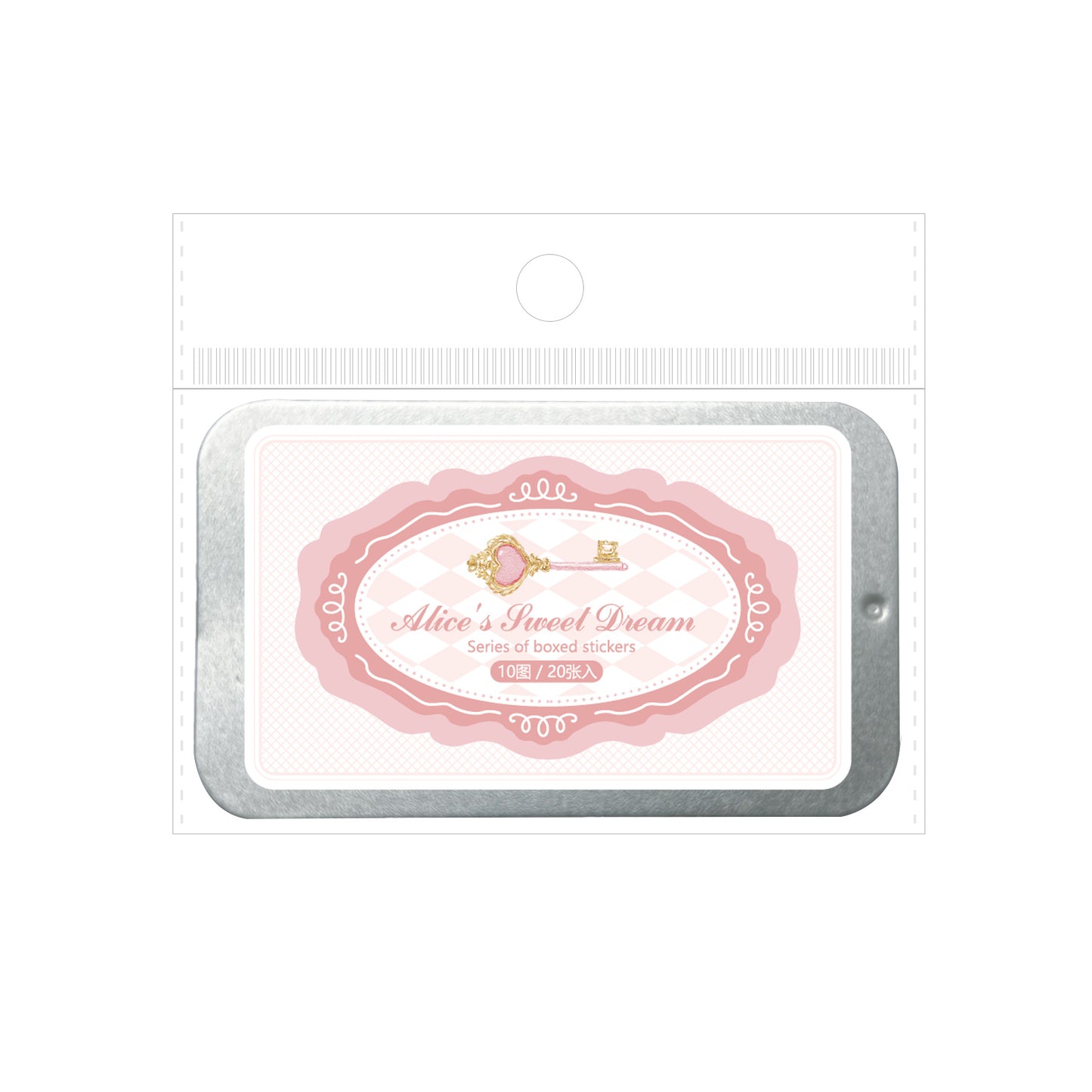 [2601-182] Alice Sweet Dream Sticker Box Set – 6 Designs, 20 Sheets, Fairy Tale Journal Stickers