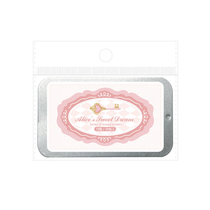 [2601-182] Alice Sweet Dream Sticker Box Set – 6 Designs, 20 Sheets, Fairy Tale Journal Stickers