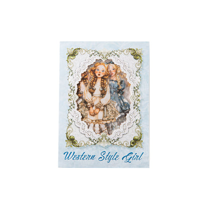 [2603-138] Vintage Girl PET Sticker Pack 4 Styles