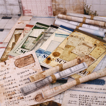 [2603-017] Vintage Schedule Ephemera Paper 6 Styles