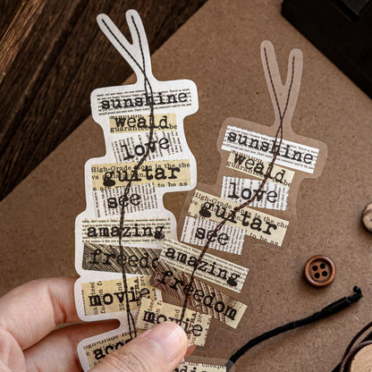 [2601-215] Vintage Time Label Sticker Strips