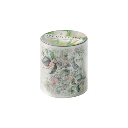 [2601-234] Leisure Time Series Botanical PET Washi Tape Journal Decoration 6 Styles