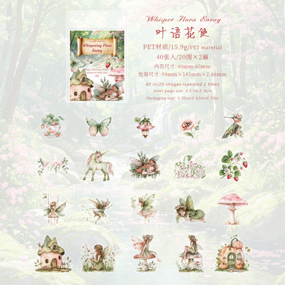 [2603-105] Fantasy Fairy Cartoon PET Stickers 6 Styles