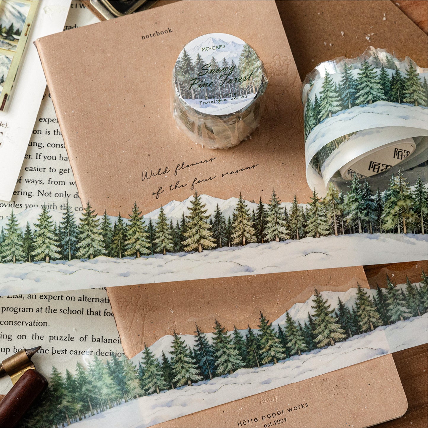 [2602-024] Snowland Winter PET Stickers 6 Styles