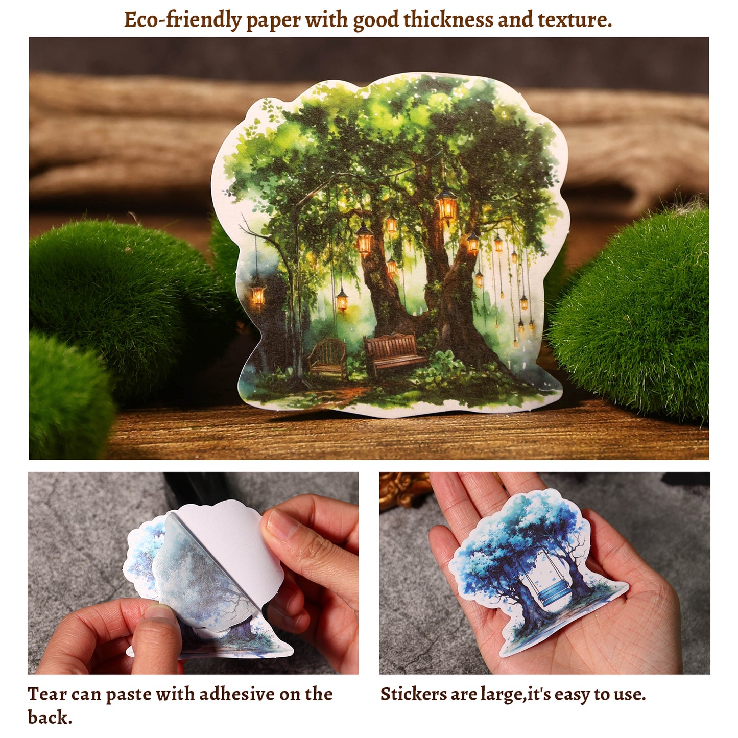 [2601-169] Forest Reverie – Vintage Woodland Stickers (4 Designs)