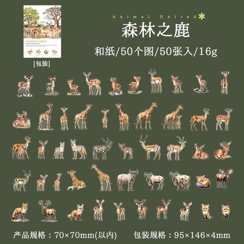 1180 Good Day Sticker Pack Animal Collector Series - Memo Journals