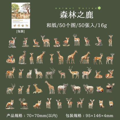 1180 Good Day Sticker Pack Animal Collector Series - Memo Journals