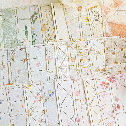 [2601-209] Vintage Botanical Journal Paper Set