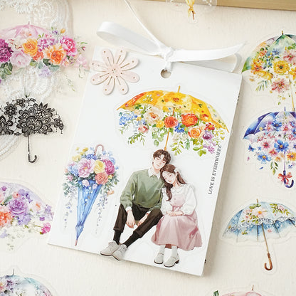[2603-016] Floral PET Decorative Stickers 6 Styles