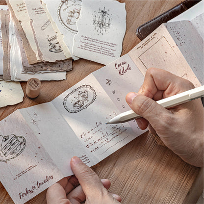 [2602-021] Dream Imprint Vintage Paper Stickers 4 Styles