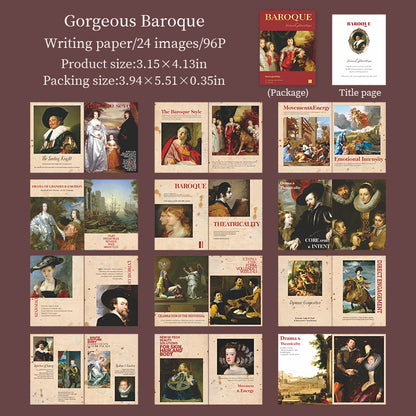 [2601-143] Vintage Art Mini Books – Classic Masterpiece Collage Series (6 Designs)