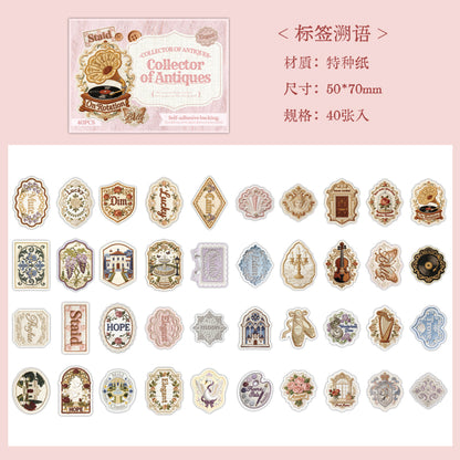 [2601-191] Vintage Collector Life Sticker Set