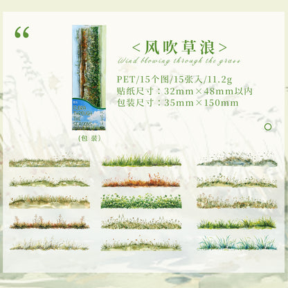[2603-110] Nature Landscape PET Sticker Pack 6 Styles