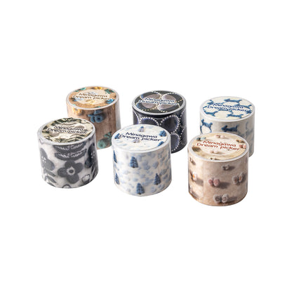[2603-034] Plush Theme Seamless Washi Tape 6 Styles