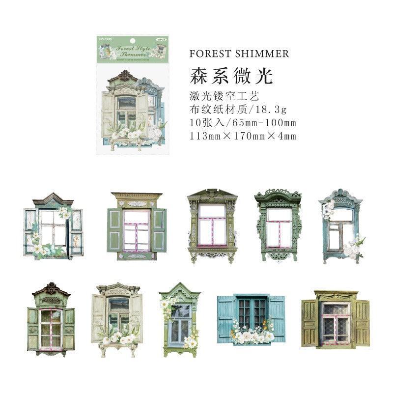 1189 Sticker Pack Flower Window Sill Series - Memo Journals