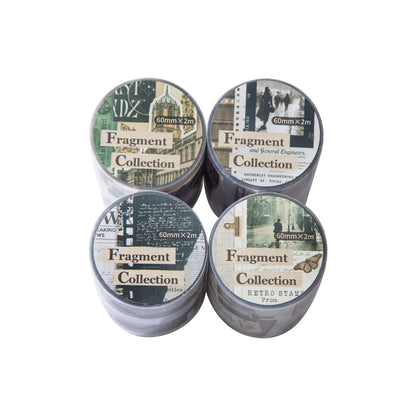 [2601-157] Fragmented Memories – Vintage Collage PET Tape (4 Designs)
