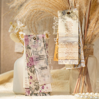 [2603-044] Floral Background Ephemera Book 6 Styles