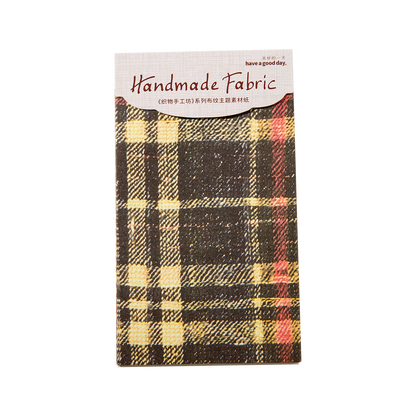 [2603-098] Fabric Texture Journal Collage Paper 6 Styles