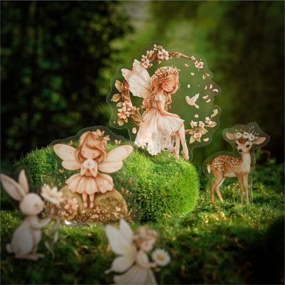 [2603-105] Fantasy Fairy Cartoon PET Stickers 6 Styles