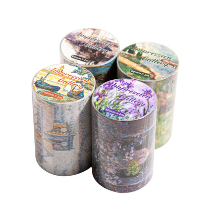 [2603-059] Impressionist Oil Painting Background Tape 4 Styles