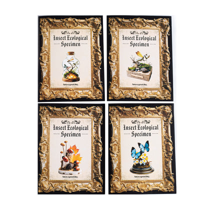 [2601-145] Vintage Insect Specimen PET Stickers – Botanical Entomology Collection (4 Designs 10 Sheets)
