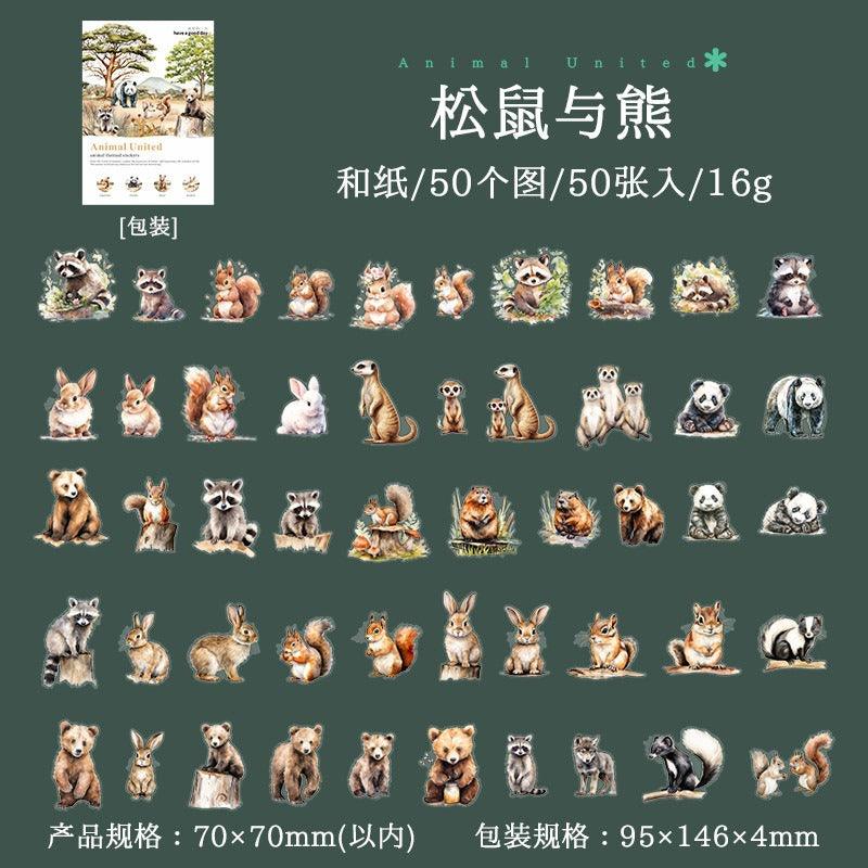 1180 Good Day Sticker Pack Animal Collector Series - Memo Journals