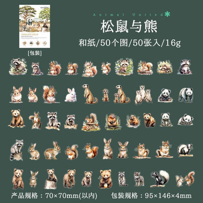 1180 Good Day Sticker Pack Animal Collector Series - Memo Journals