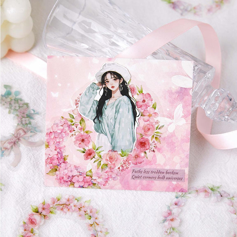 [2603-003] Floral PET Collage Stickers 6 Styles