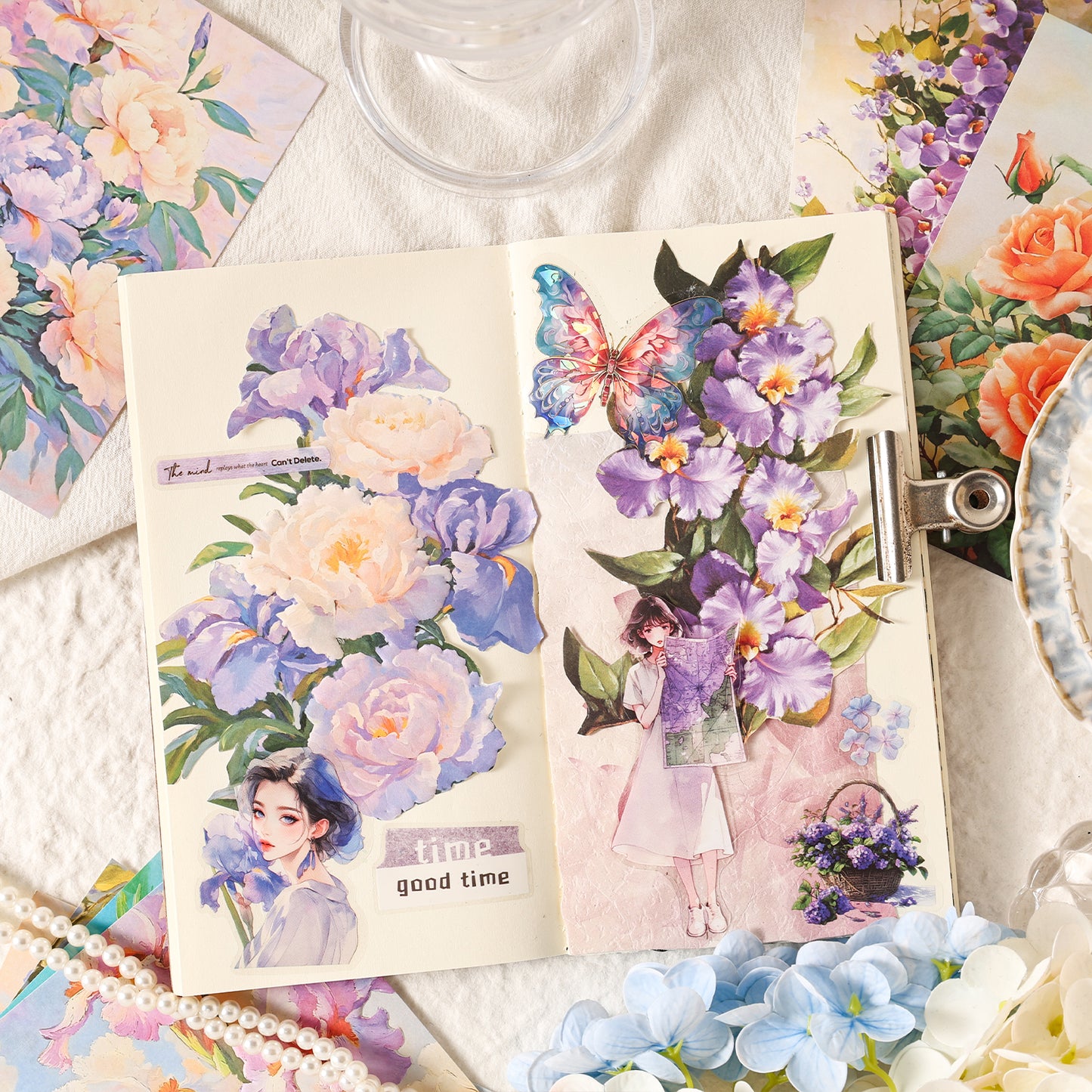 [2602-033] Embossed Floral Decorative Paper 6 Styles