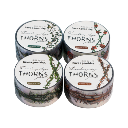 [2601-187] Thorn Garden Botanical PET Washi Tape