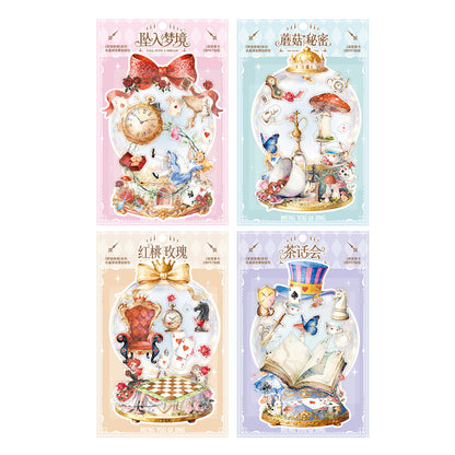 [2603-031] Fantasy Crystal Ball Scene Stickers 4 Styles
