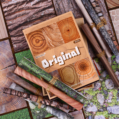 [2602-004] Vintage Natural Texture Background Paper 6 Styles